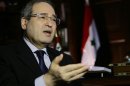 Syrian deputy foreign minister Faisal Muqdad answers questions during an interview in Damascus, on September 4, 2013
