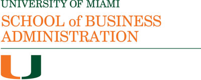 University of Miami School of Business Administration Logo. (PRNewsFoto/University of Miami School of Business Administration)