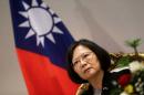 File photo of Taiwan's President Tsai Ing-wen speaking during an interview in Luque