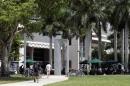 Students walk on campus of University of Miami in Coral Gables