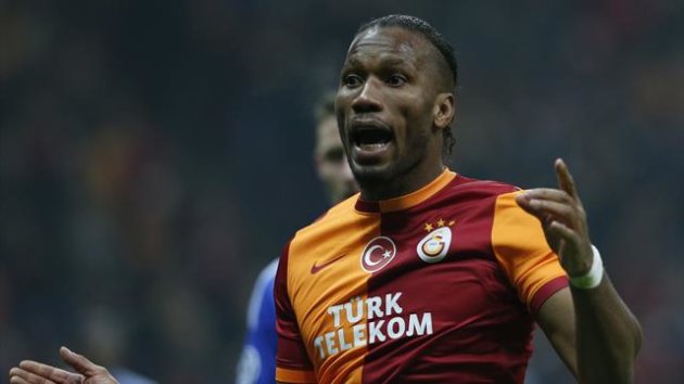 Didier Drogba during Galatasaray's match with Chelsea (Reuters)