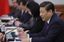 Il presidente cinese Xi Jinping in una riunione a Pechino