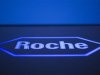 Logo of Swiss pharmaceutical company Roche is pictured in Rotkreuz