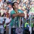 Nadal smiles after winning men's singles final match at the BNP Paribas Open ATP tennis tournament in Indian Wells