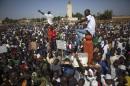 Protesters gather at Place de la Nation in Ouagadougou, capital of Burkina Faso