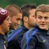 Wilshere (R) insisted that he had only been joking in the tweets about Frimpong scoring