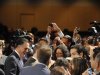 Republican presidential candidate Romney shakes hands with the crowd after addressing the National Association of Latino Elected and Appointed Officials Annual Conference in Lake Buena Vista