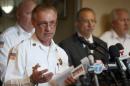Hammond Police Chief John Doughty fields questions at a news conference in Hammond, Ind. regarding the bodies of seven women found over the weekend in nearby Gary, Monday, Oct. 20, 2014. Police investigating the slayings said it could be the work of a serial killer, and that the suspect, 43-year-old Darren Vann, of Gary, has told them his victims might go back 20 years. (AP Photo/The Times, John J. Watkins) MANDATORY CREDIT; CHICAGO LOCALS OUT; GARY OUT