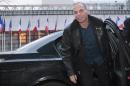 Greek Finance Minister Yanis Varoufakis arrives at the French Finance Ministry for a meeting with his French counterpart, on February 1, 2015 in Paris