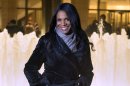 In this photo provided by "Live from Lincoln Center," Broadway star Audra McDonald poses for a portrait in front of the Lincoln Center in New York. PBS said Tuesday, Nov. 27, 2012, that the singer-actress is the new host of "Live from Lincoln Center." McDonald will emcee seven broadcasts from December through spring 2013, starting Dec. 13 with "The Richard Tucker Opera Gala." (AP Photo/"Live from Lincoln Center," Chase Newhart)