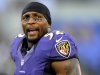 FILE - This Sept. 10, 2012 file photo shows Baltimore Ravens linebacker Ray Lewis wearing eye black showing the initials of former Ravens owner Art Modell before an NFL football game against the Cincinnati Bengals in Baltimore. Lewis will end his brilliant 17-year NFL career after the Ravens complete their 2013 playoff run.  "I talked to my team today," Lewis said Wednesday, Jan. 2, 2013. "I talked to them about life in general. And everything that starts has an end. For me, today, I told my team that this will be my last ride." (AP Photo/Nick Wass, FIle)