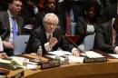 Vitaly Churkin, Permanent UN Representative of the Russian Federation, speaks during a Security Council meeting at the United Nations in New York on March 3, 2014