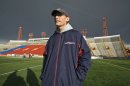 FILE - In this Nov. 25, 2009 file photo, Montreal Alouettes coach Marc Trestman stands on the field at McMahon Stadium during a practice in Calgary, Alberta. The Bears have hired Trestman to replace the fired Lovie Smith, hoping he can get the most out of quarterback Jay Cutler and make Chicago a playoff team on a consistent basis. (AP Photo/The Canadian Press, Paul Chiasson, File)