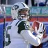In this Sunday, Dec. 30, 2012 photo, New York Jets quarterback Tim Tebow (15) warms up before an NFL football game against the Buffalo Bills in Orchard Park, N.Y. The New York Jets say, Monday, April 29, 2013, they have waived Tebow. (AP Photo/Gary Wiepert)