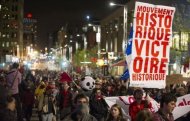Une nouvelle soirée de manifestations émaillée de scènes de violence a conduit à l'arrestation de plus de trois cent personnes à Montréal et fait dix blessés, selon les autorités.