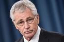 US Secretary of Defense Chuck Hagel speaks during a press conference at the Pentagon on March 26, 2014