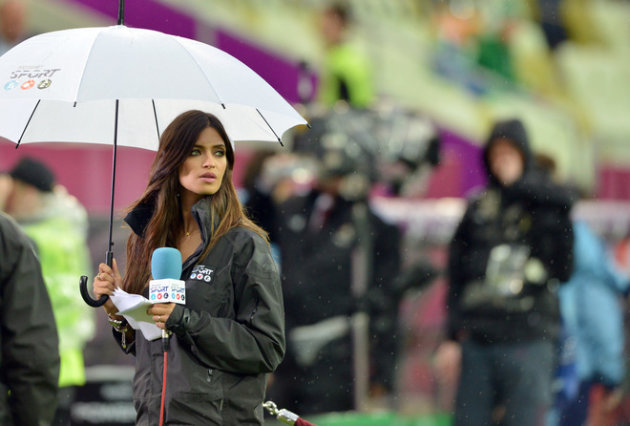 Spanish TV Host And Girlfriend Of Spanish Goalkeeper Iker Casillas Sara Carbonero Is AFP/Getty Images
