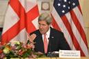 U.S. Secretary of State Kerry speaks before a session with Georgia's PM Garibashvili at the State Department in Washington