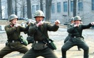 North Korean soldiers attend a military training in this picture released by the North Korea's official KCNA news agency in Pyongyang March 6, 2013. REUTERS/KCNA