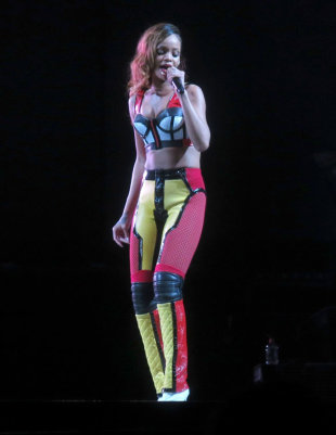 Does Your Mum Know You're Out In That? Rihanna Sticks To Skimpy Outfits Days After Being Struck Down With Laryngitis 