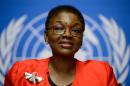 United Nations Under-Secretary-General for Humanitarian Affairs and Emergency Relief Coordinator, Valerie Amos, during a press conference at UN offices in Geneva on September 16, 2014