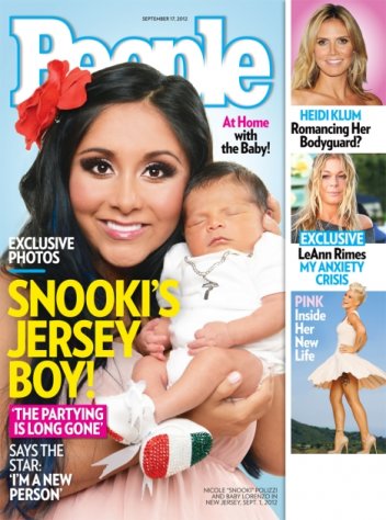 Snooki Baby 2013 on Nicole  Snooki  Polizzi And Baby Lorenzo On The Cover Of People