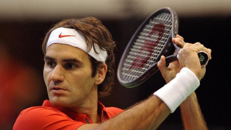 Switzerland&#39;s Roger Federer, pictured during a Davis Cup match in Novi Sad, Serbia, on January 31, 2014
