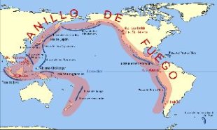 Mapa del Anillo de Fuego del Pacífico
