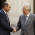 Italian PM Monti shakes hands with his Slovenian counterpart Jansa in Rome