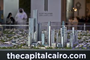 A scale model of the new Egyptian capital is seen displayed&nbsp;&hellip;