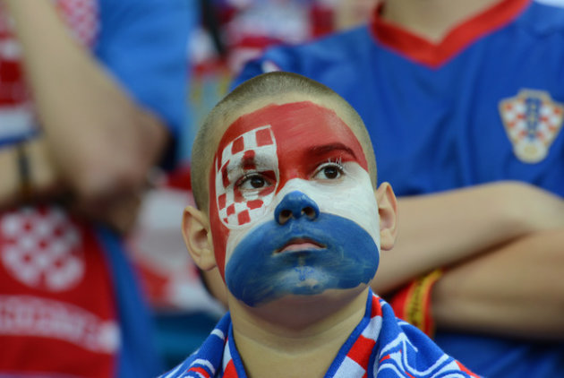 A Fan Of Croatia's National Football Team Reacts AFP/Getty Images