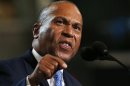 Massachusetts Governor Patrick addresses first session of the Democratic National Convention in Charlotte