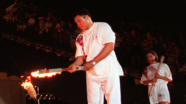 Muhammad Ali in 1996.