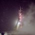 The Soyuz TMA-22 rocket is seen at the Soyuz launch pad during a snow storm the morning of the launch of Expedition 29 to the International Space Station at the Baikonur Cosmodrome in Kazakhstan, Monday, Nov. 14, 2011. The Russian spacecraft carrying an American and two Russians blasted off Monday in a faultless launch. (AP Photo/NASA, Carla Cioffi)   MANDATORY CREDIT