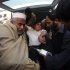 Injured driver who survived a shooting by unidentified gunmen in Swabi, arrives at the Lady Reading Hospital in Peshawar