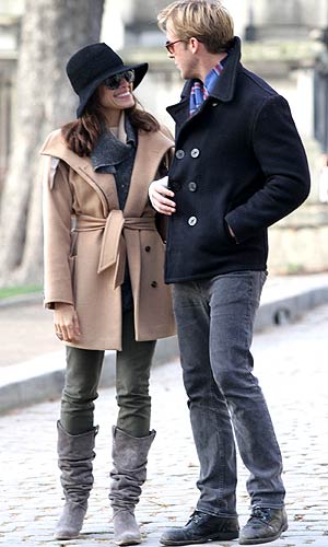 Ryan Gosling and Eva Mendes in Paris