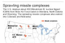 U.S. map shows locationS of missile complexes.; 2c x 4 inches; 96.3 mm x 101 mm;