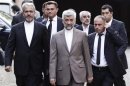 Iran's chief nuclear negotiator Jalili arrives at the Iranian Consulate before his meeting with European Union foreign policy chief Ashton in Istanbul