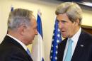 Israeli Prime Minister Benjamin Netanyahu meets with U.S. Secretary of State John Kerry as they meet in Jerusalem