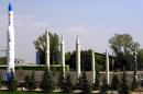 File photo of Iranian-made missiles at Holy Defence Museum in Tehran