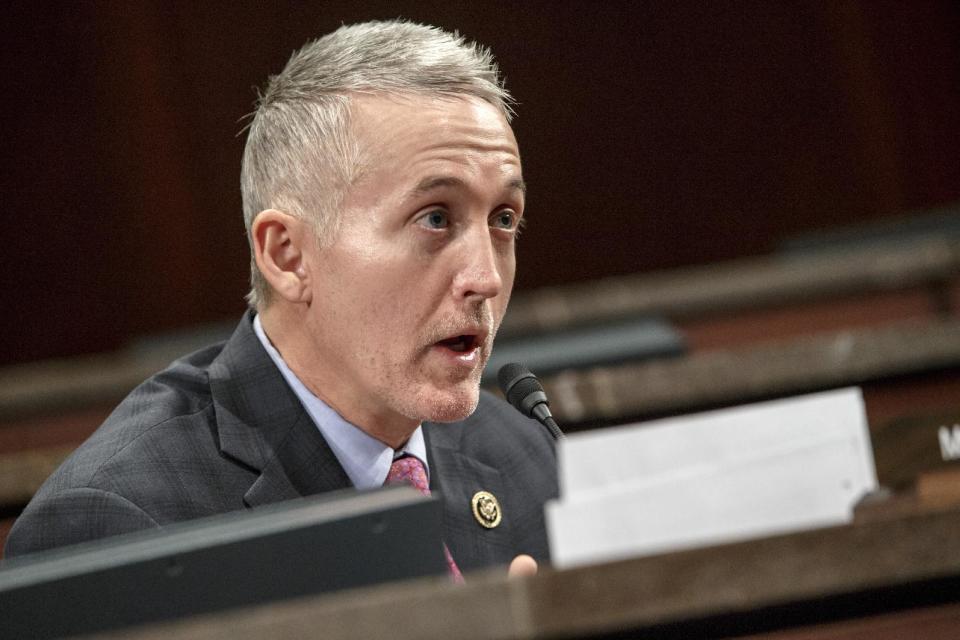 House Select Committee on Benghazi Chairman Rep. Trey Gowdy, R-S.C. demands answers of witnesses  from the State Department and the CIA,  on Capitol...
