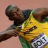 Jamaica's Usain Bolt celebrates after winning the men's 100m final at the London 2012 Olympic Games