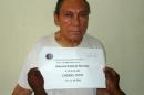 Former Panamanian dictator Manuel Noriega pictured at El Renacer penitentiary on December 14, 2011 in this photo from Panama's Ministry of Government