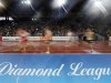 Athletes compete during the men's 3,000m relay Americaine Swiss Post Run (Young Diamond's Challenge) during the Weltklasse Diamond League meeting in Zurich