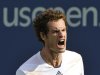 Murray of Britain celebrates after defeating Berdych of the Czech Republic in their men's singles semifinals match at the U.S. Open tennis tournament in New York