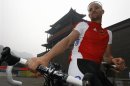 Germany's Stefan Schumacher trains ahead of the Beijing 2008 Olympic Games