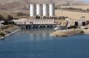 A general view shows the Mosul Dam on the Tigris River