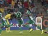Nigeria's players celebrate a goal against Mali during their African Cup of Nations semi-final soccer match in Durban