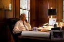 Biden at his home office in Wilmington, Del.