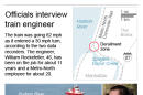 Annotated graphic shows the site of the deadly New York train derailment; 2c x 4 1/4 inches; 96.3 mm x 107 mm;